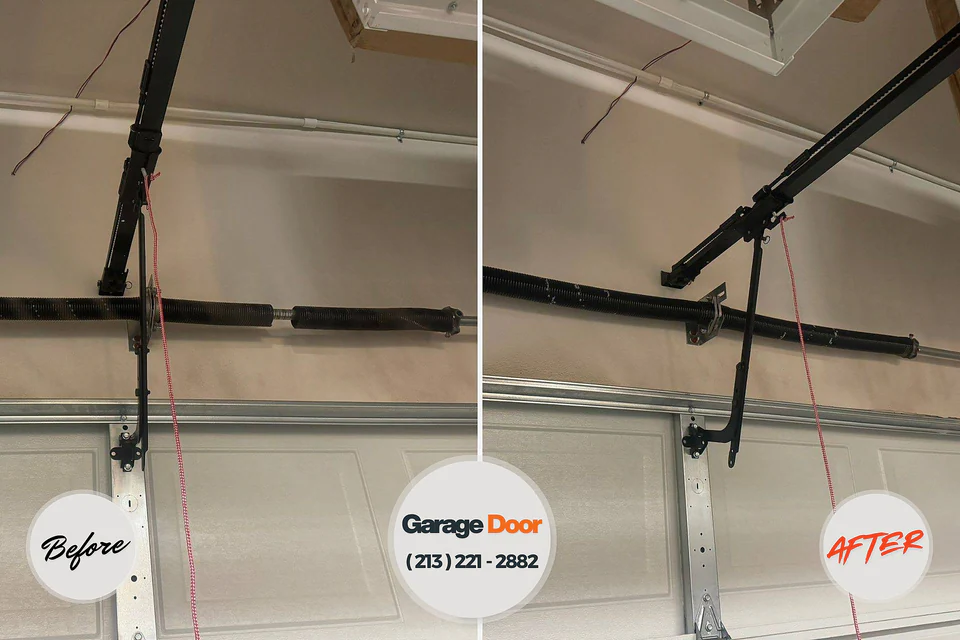 Before and after: garage door repair Fort Leonard Wood, MO